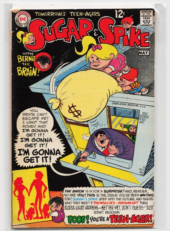 Sugar & Spike #82 (DC Comics, 1969), raw, ungraded comic book — front cover