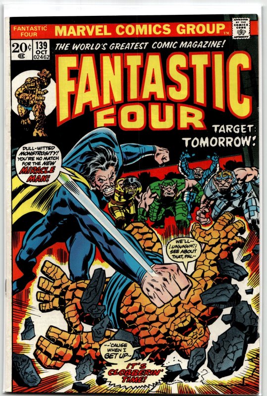 Fantastic Four #139 (Marvel Comics, 1973), raw, ungraded comic book — front cover