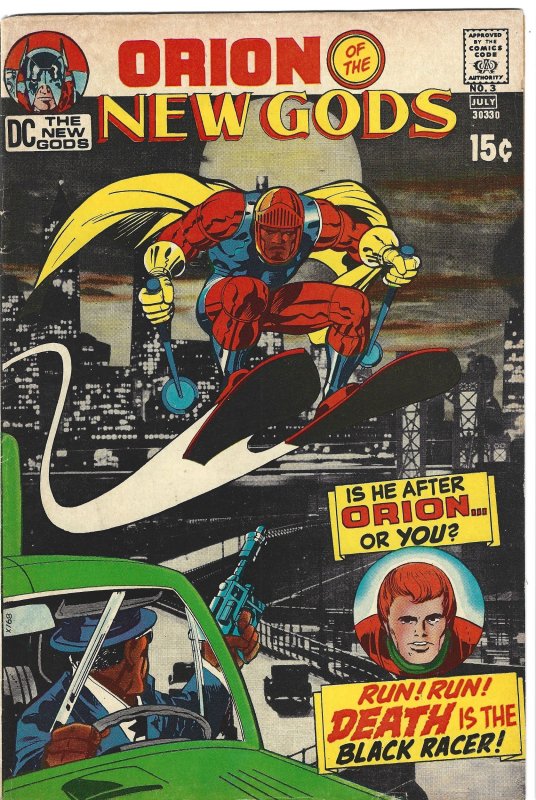 The New Gods #3 (DC Comics, 1971), raw, ungraded comic book — front cover