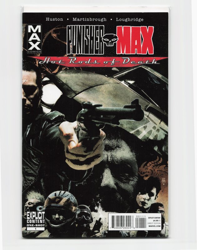 Punisher Max: Hot Rods of Death (2010) Punisher (2010), raw, ungraded comic book — front cover