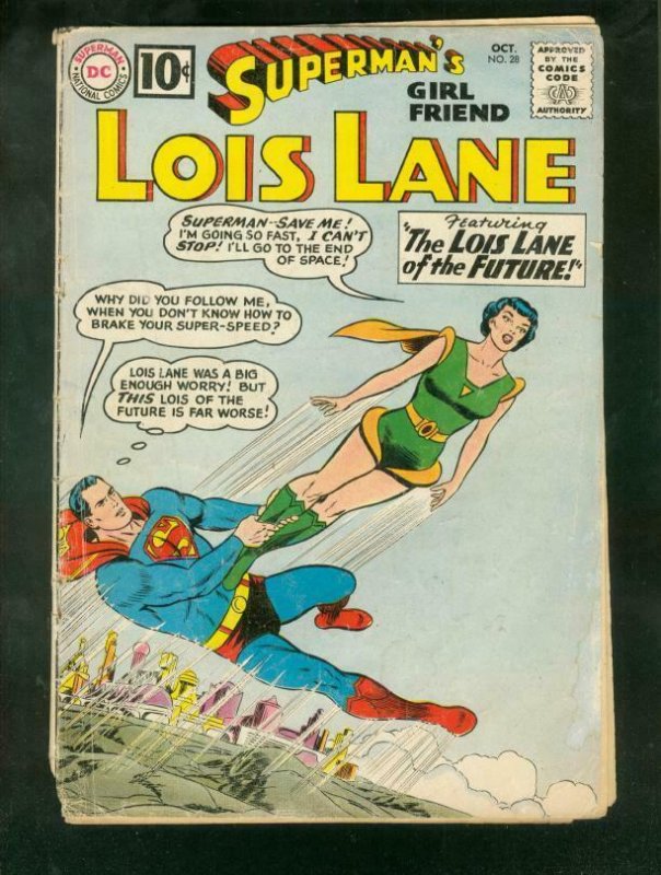 Supermans Girl Friend Lois Lane #28 (DC Comics, 1961), raw comic book in FR condition — front cover