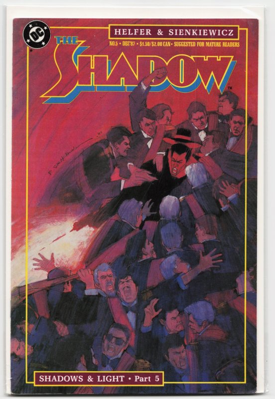 The Shadow #5 (DC Comics, 1987), raw, ungraded comic book — front cover