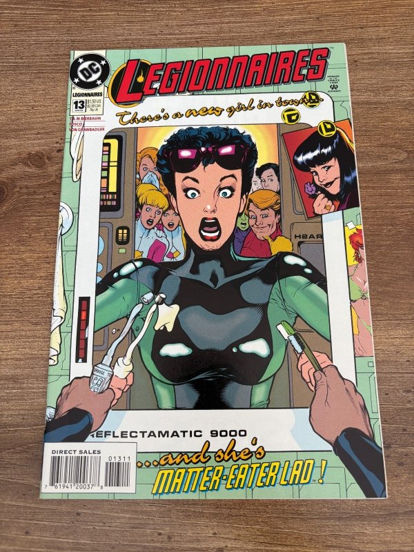 Legionnaires #13 (DC Comics), raw comic book in NM condition — front cover