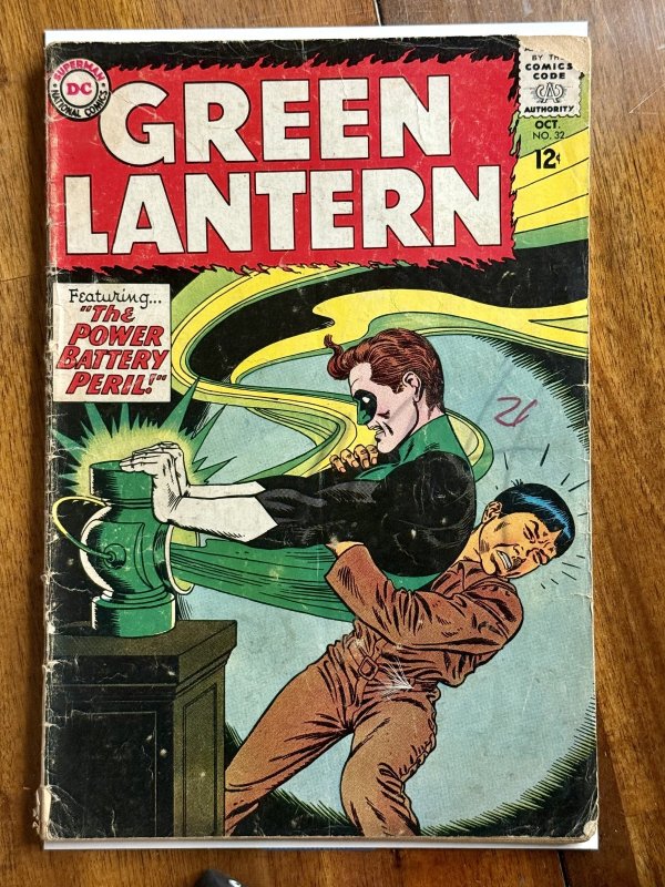 Green Lantern #32 (DC Comics, 1964), raw comic book in GD/VG 3.0 condition — front cover