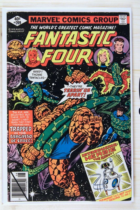 Fantastic Four #209 (Marvel Comics, 1979), raw comic book in FN/VF 7.0 condition — front cover