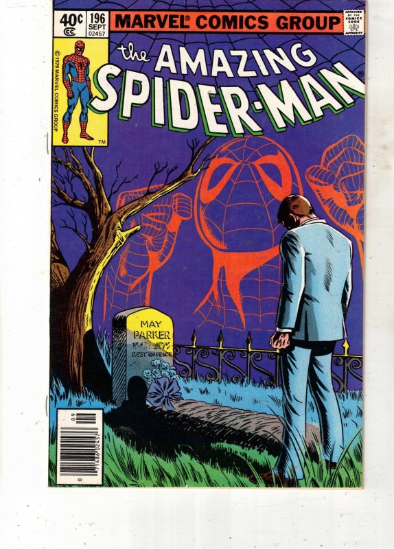 The Amazing Spider-Man #196 (Marvel Comics, 1979), raw comic book in NM condition — front cover