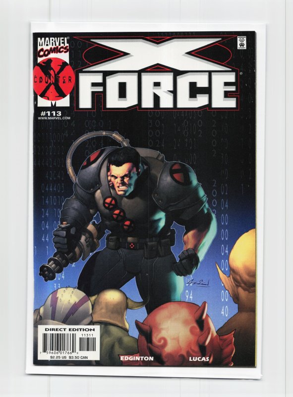 X-Force #113 (Marvel Comics, 2001), raw, ungraded comic book — front cover