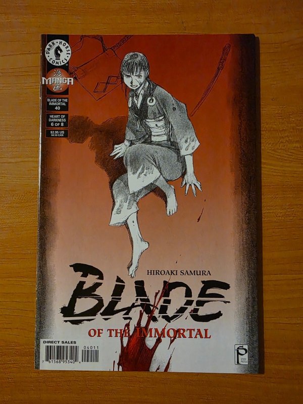 Blade of the Immortal #40 (Dark Horse Comics, 1999), raw comic book in NM condition — front cover