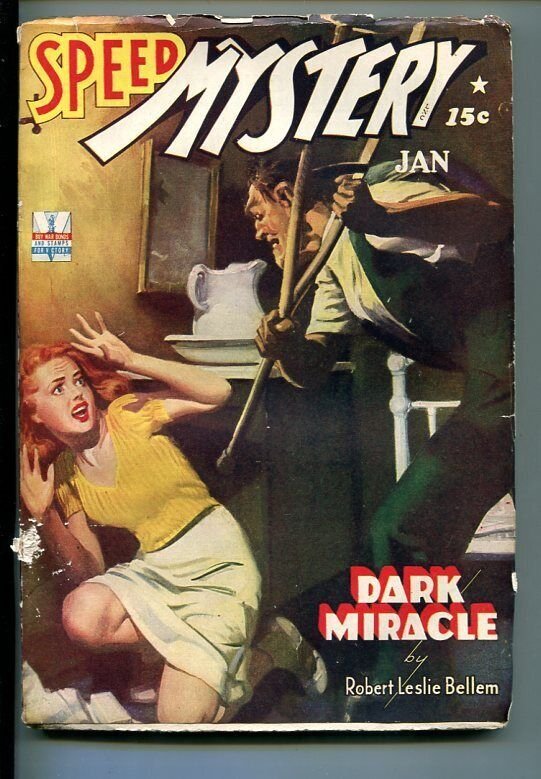 Pulp: Speed Mystery #1 (1943), raw, ungraded comic book — front cover