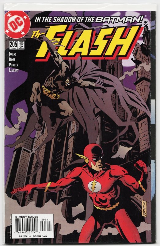 The Flash #205 (DC Comics, 2004), raw, ungraded comic book — front cover
