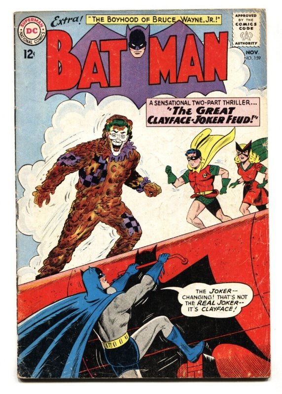 Batman #159 - 1963 - DC - VG- - Comic Book (DC Comics, 1963), raw comic book in VG- condition — front cover