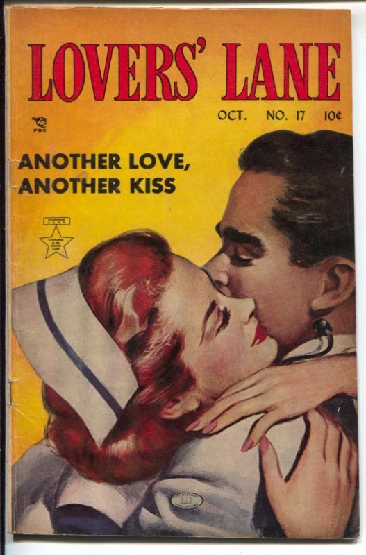 Lover's Lane #17 (Lev Gleason Publications, 1951), raw comic book in VG condition — front cover