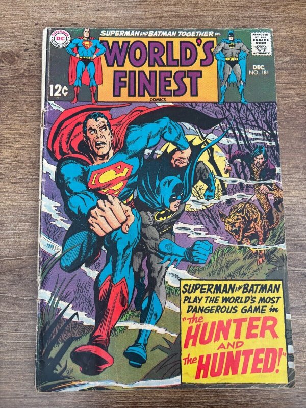 World's Finest Comics #181 (DC Comics), raw comic book in VG/FN condition — front cover