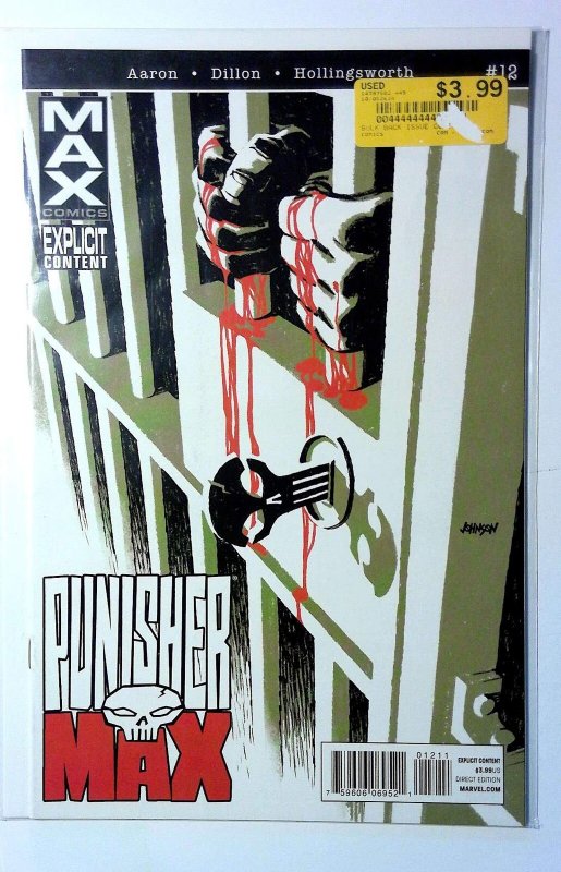 PunisherMAX #12 (Marvel Comics, 2011), raw, ungraded comic book — front cover