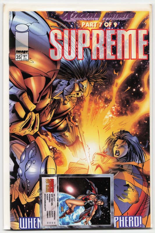 Supreme #35 (Image Comics, 1996), raw, ungraded comic book — front cover