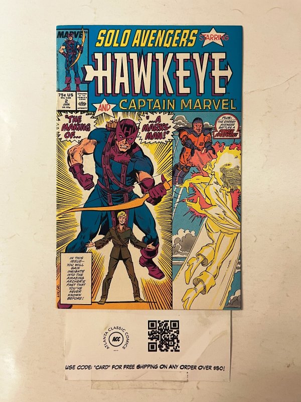 Solo Avengers #2 (Marvel Comics), raw comic book in NM condition — front cover