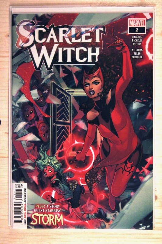 Scarlet Witch #2 (Marvel Comics, 2023), raw comic book in NM+ 9.6 condition — front cover