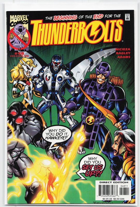 Thunderbolts #48 (Marvel Comics, 2001), raw, ungraded comic book — front cover