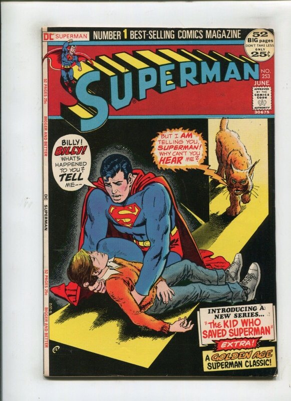 Superman #253 (DC Comics, 1972), raw comic book in 6.5 condition — front cover