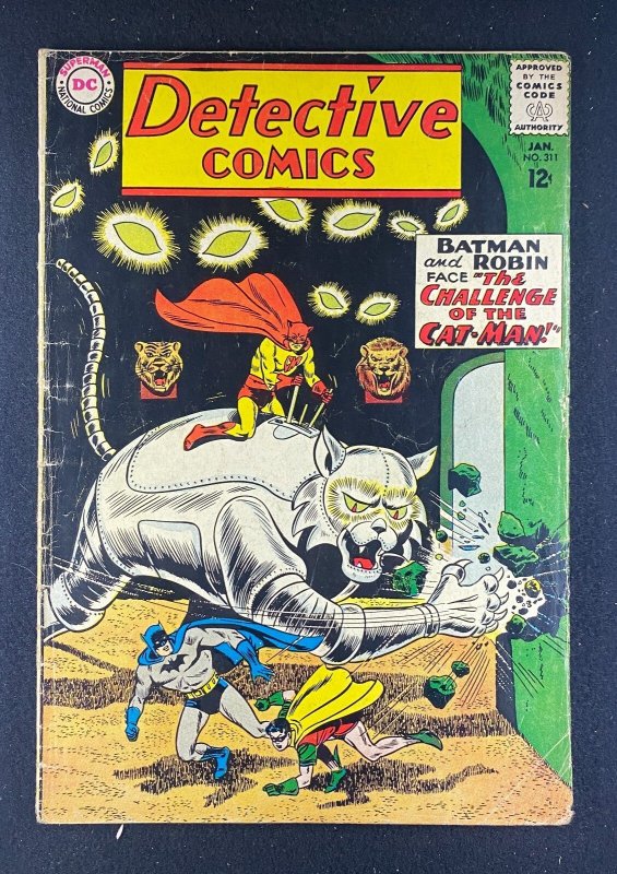 Detective Comics #311 (DC Comics, 1937), raw comic book in GD/VG 3.0 condition — front cover