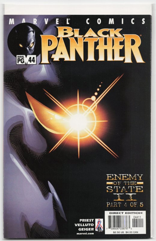 Black Panther #44 (Marvel Comics, 2002), raw, ungraded comic book — front cover
