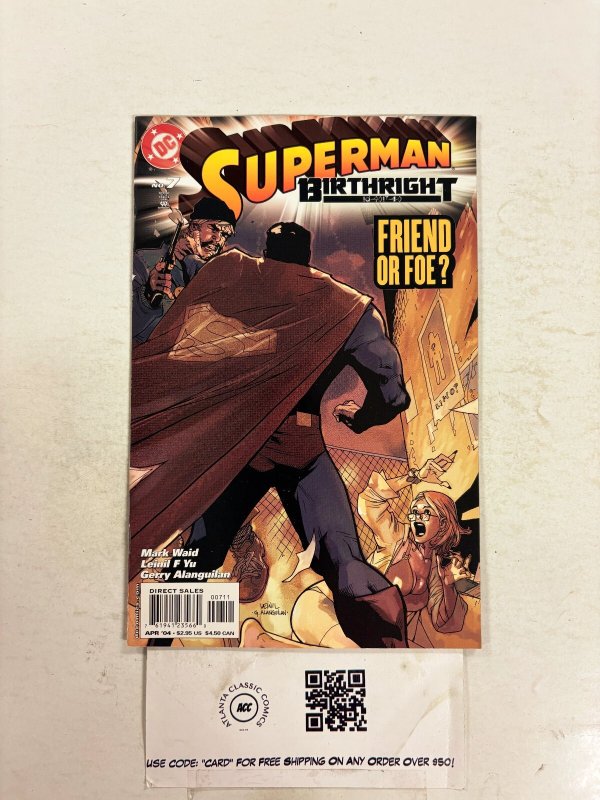 Superman Birthright #7 (DC Comics, 2004), raw comic book in NM condition — front cover
