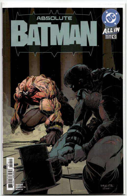Absolute Batman #10 (DC Comics, 2025), raw, ungraded comic book — front cover