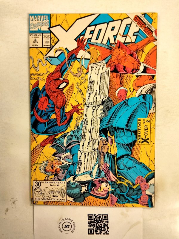 X-Force #4 (Marvel Comics), raw comic book in NM condition — front cover