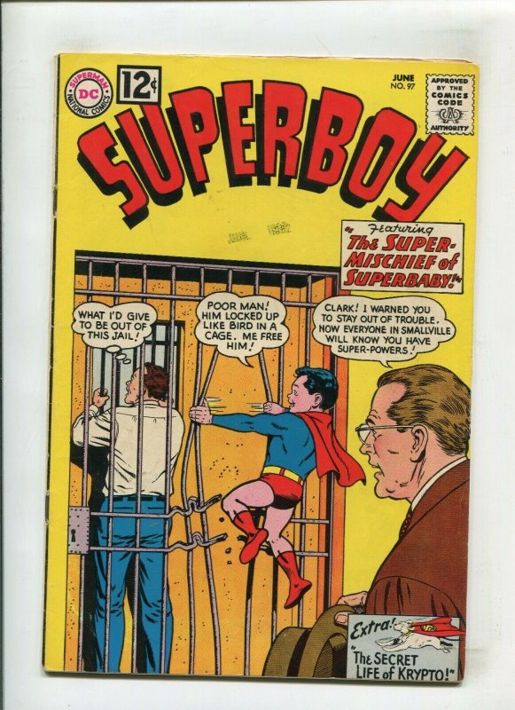 Superman #197 (DC Comics, 1962), raw comic book in 6.0 condition — front cover