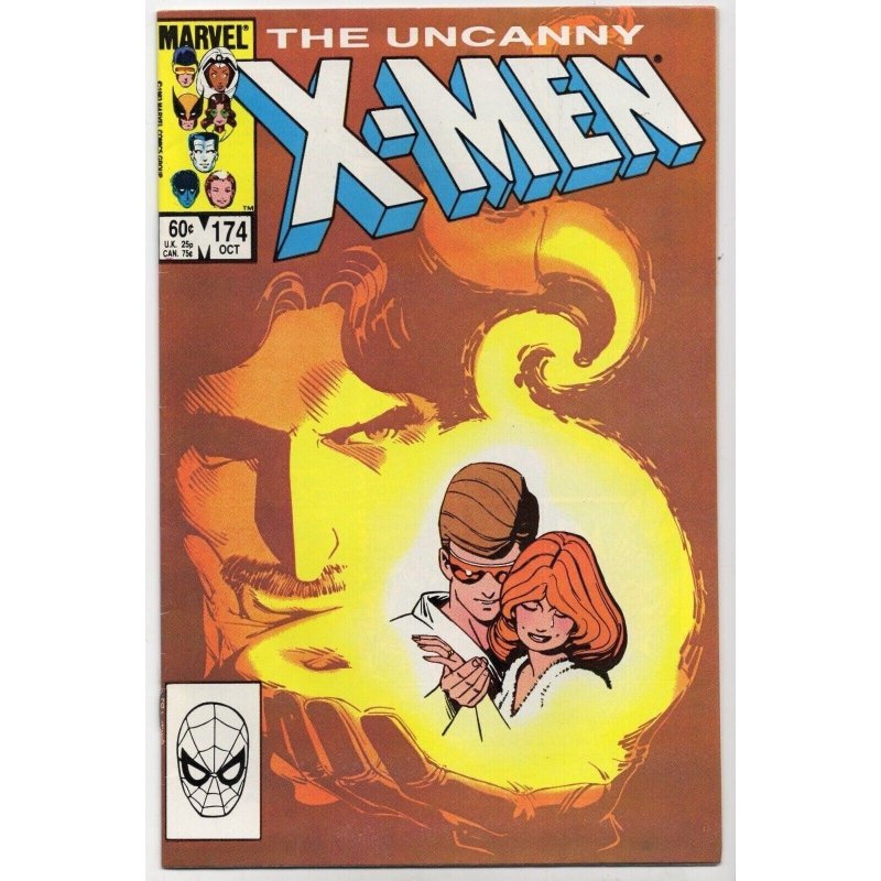 Uncanny X-Men #174 (Marvel Comics, 1983), raw comic book in VF+ 8.5 condition — front cover