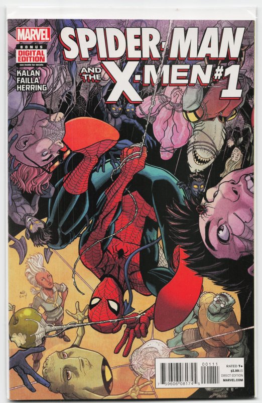Spider-Man & the X-Men #1 (2015), raw, ungraded comic book — front cover