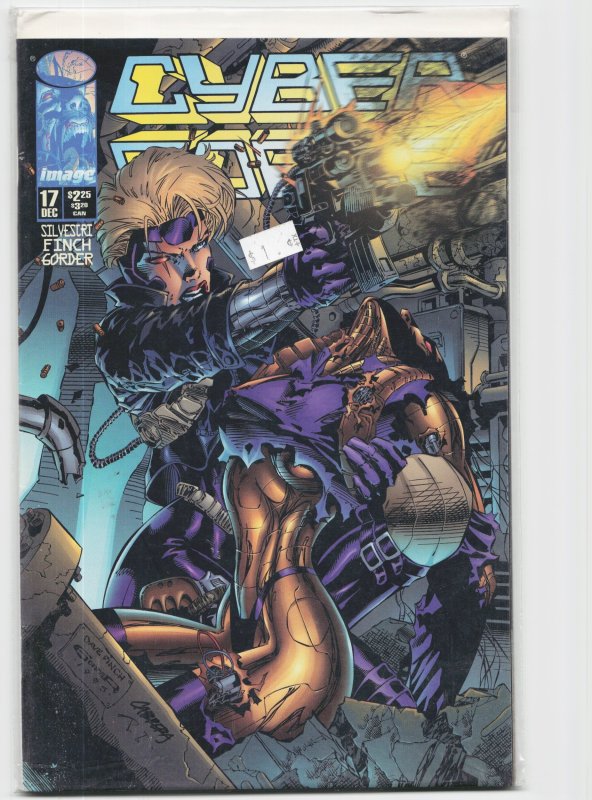 Cyberforce #17 (Image Comics, 1995), raw, ungraded comic book — front cover