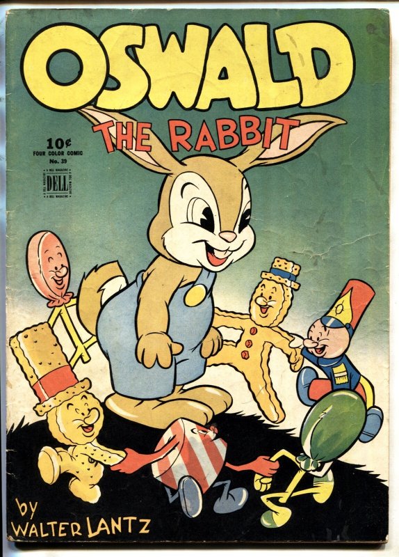 Oswald the Rabbit- Four Color Comics #49 (1944), raw, ungraded comic book — front cover