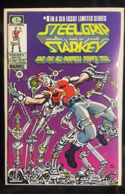 Steelgrip Starkey #6 (Marvel Comics, 1987), raw, ungraded comic book — front cover