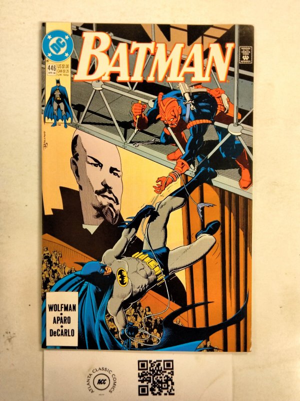 Batman #446 (DC Comics, 1990), raw comic book in NM condition — front cover