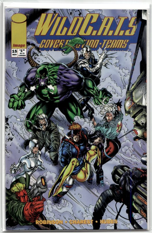 WildC.A.T.s: Covert Action Teams #15 (Image Comics, 1994), raw, ungraded comic book — front cover