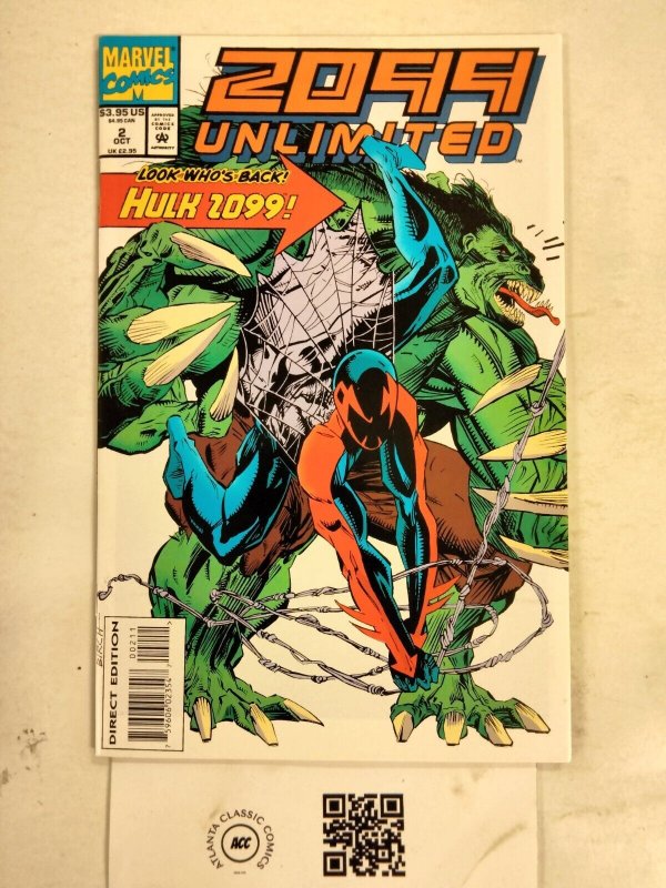 2099 Unlimited #2 (Marvel Comics), raw comic book in NM condition — front cover