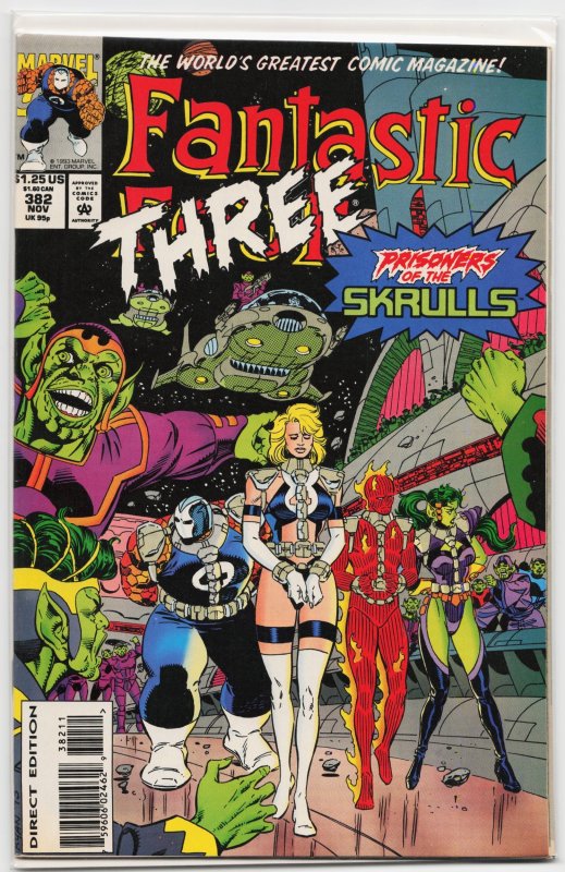Fantastic Four #382 (Marvel Comics, 1993), raw, ungraded comic book — front cover