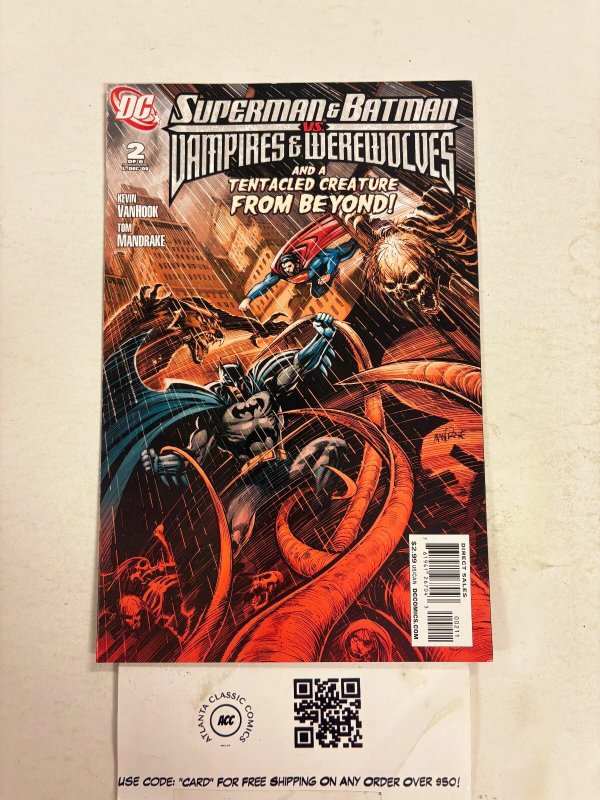 Superman & Batman VS Vampires & Werewolves #2 (DC Comics), raw comic book in NM condition — front cover