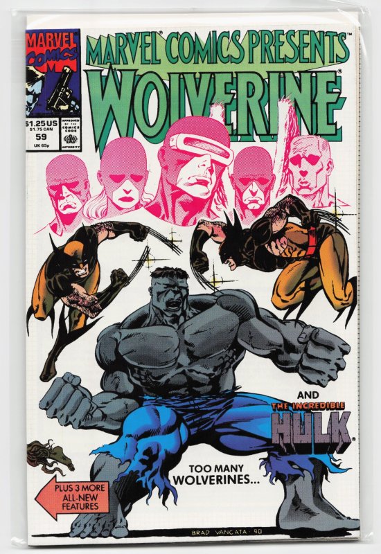 Presents #59 (Marvel Comics, 1990), raw, ungraded comic book — front cover
