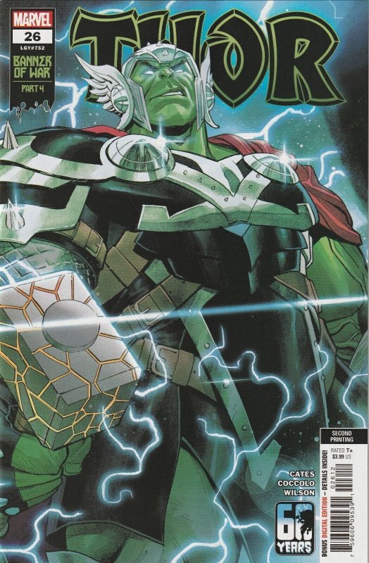 Thor #26 (Marvel Comics, 2020), raw comic book in NM condition — front cover