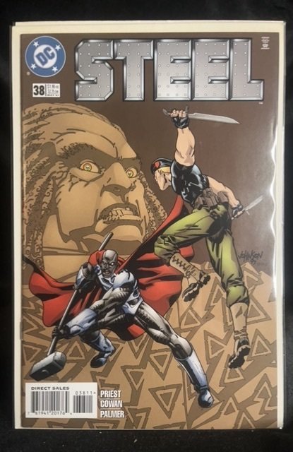 Steel #38 (DC Comics, 1997), raw, ungraded comic book — front cover