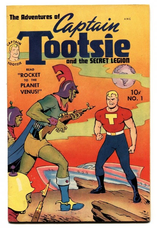 Captain Tootsie #1 (1950), raw, ungraded comic book — front cover