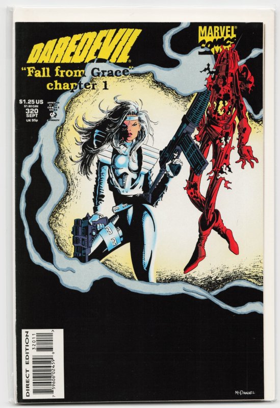 Daredevil #320 (Marvel Comics, 1993), raw, ungraded comic book — front cover