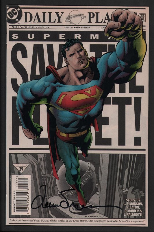 Superman: Save the Planet #1 (1998), raw comic book in NM condition — front cover