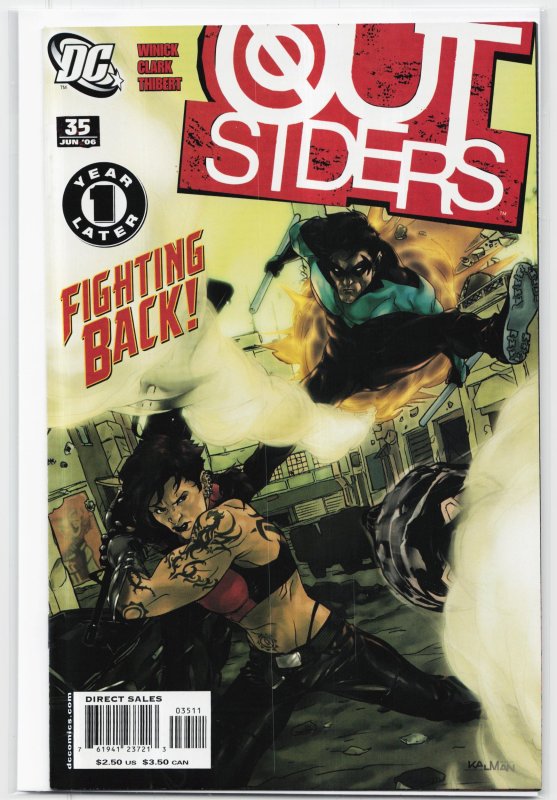 Outsiders #35 (2006), raw, ungraded comic book — front cover