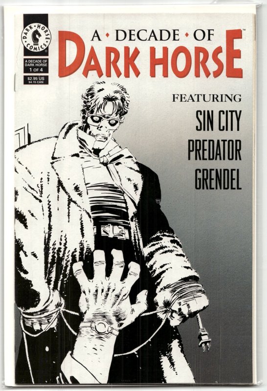 A Decade of Dark Horse #1 (Dark Horse Comics, 1996), raw, ungraded comic book — front cover