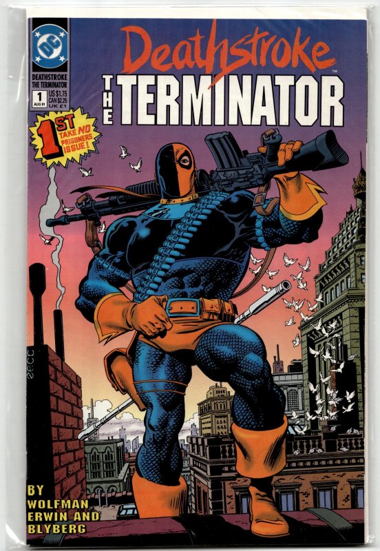 Deathstroke the Terminator #1 (DC Comics, 1991), raw, ungraded comic book — front cover