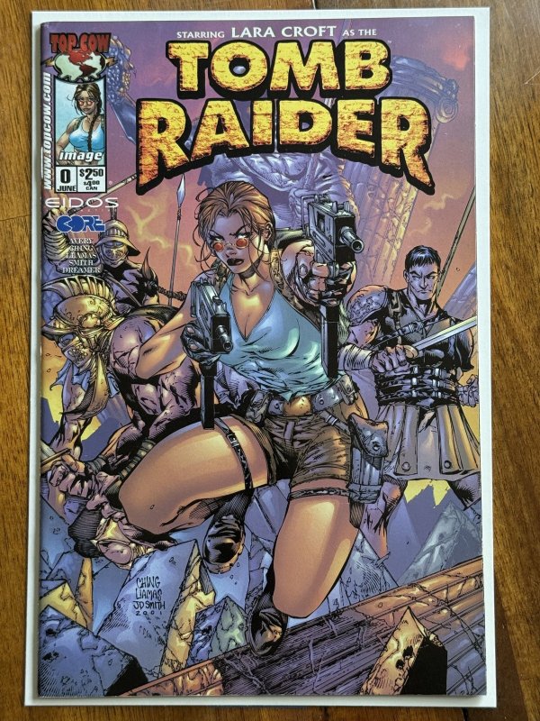 Tomb Raider: The Series #0 (2001), raw comic book in VF/NM 9.0 condition — front cover