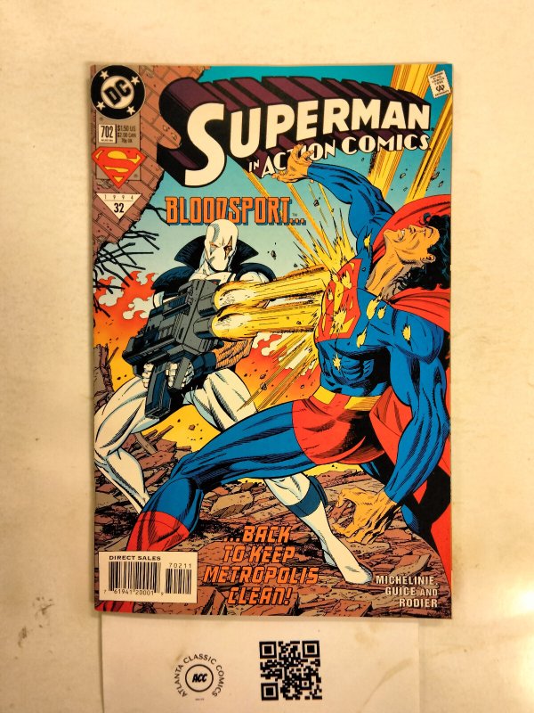 Action Comics #702 (DC Comics), raw comic book in NM condition — front cover